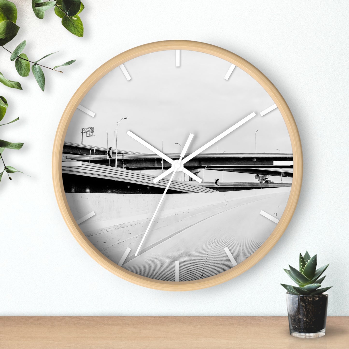 Life is a black and white Wall Clock - vrmediadecor.vrmedia.com.au