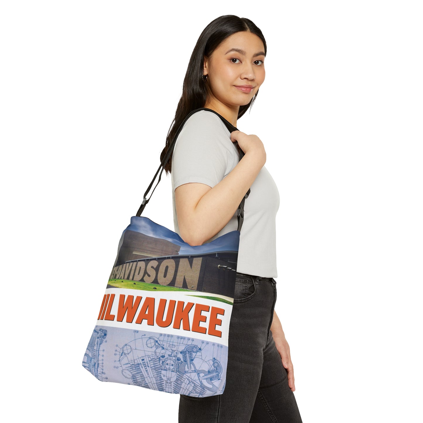 Road Trip Adjustable Tote Bag