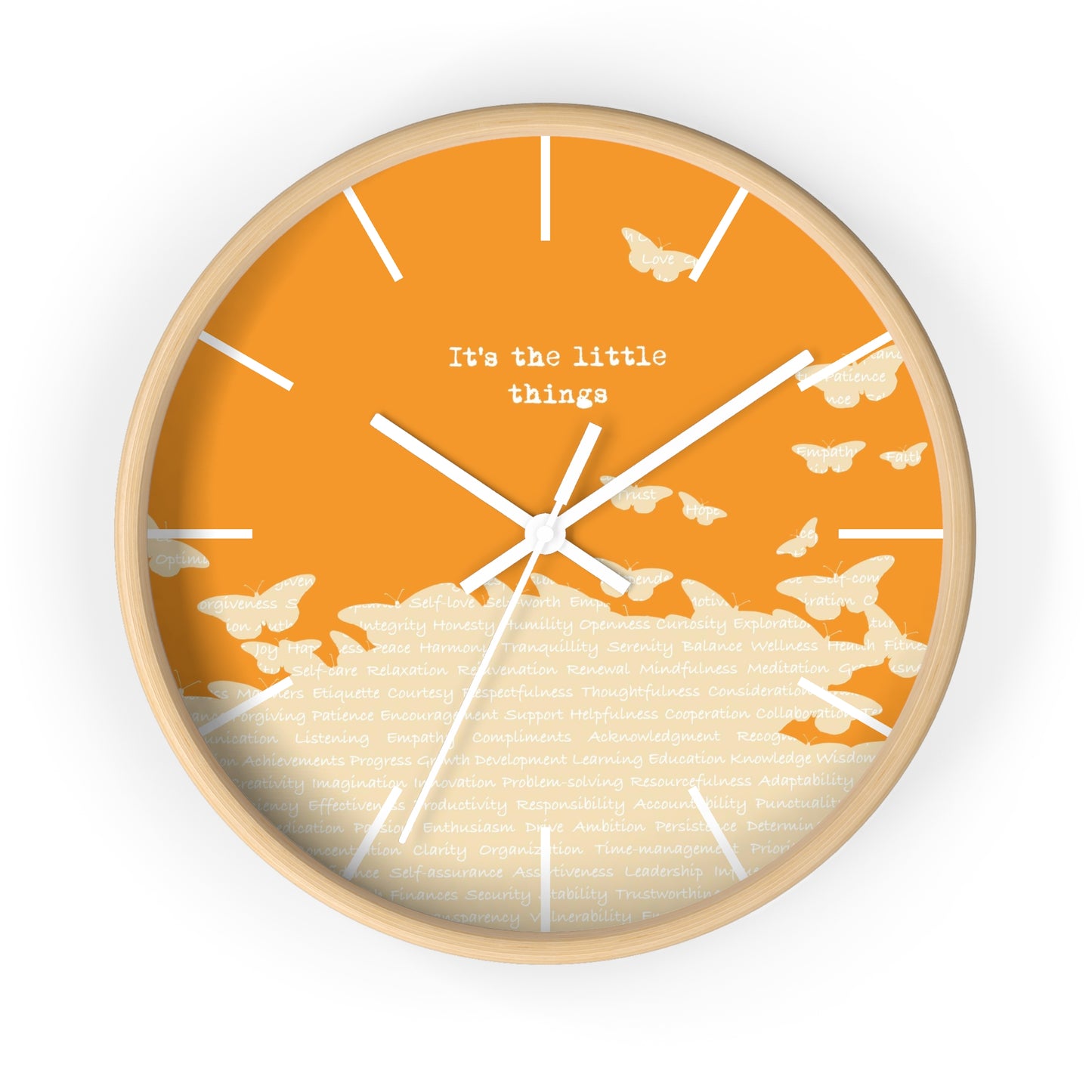 It's the little things Wall Clock - vrmediadecor.vrmedia.com.au