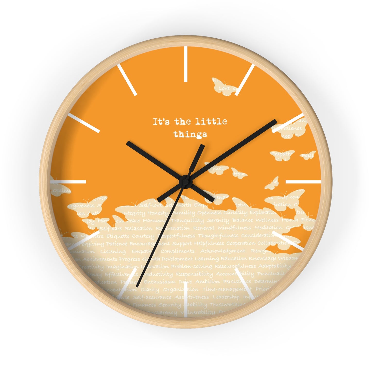 It's the little things Wall Clock - vrmediadecor.vrmedia.com.au