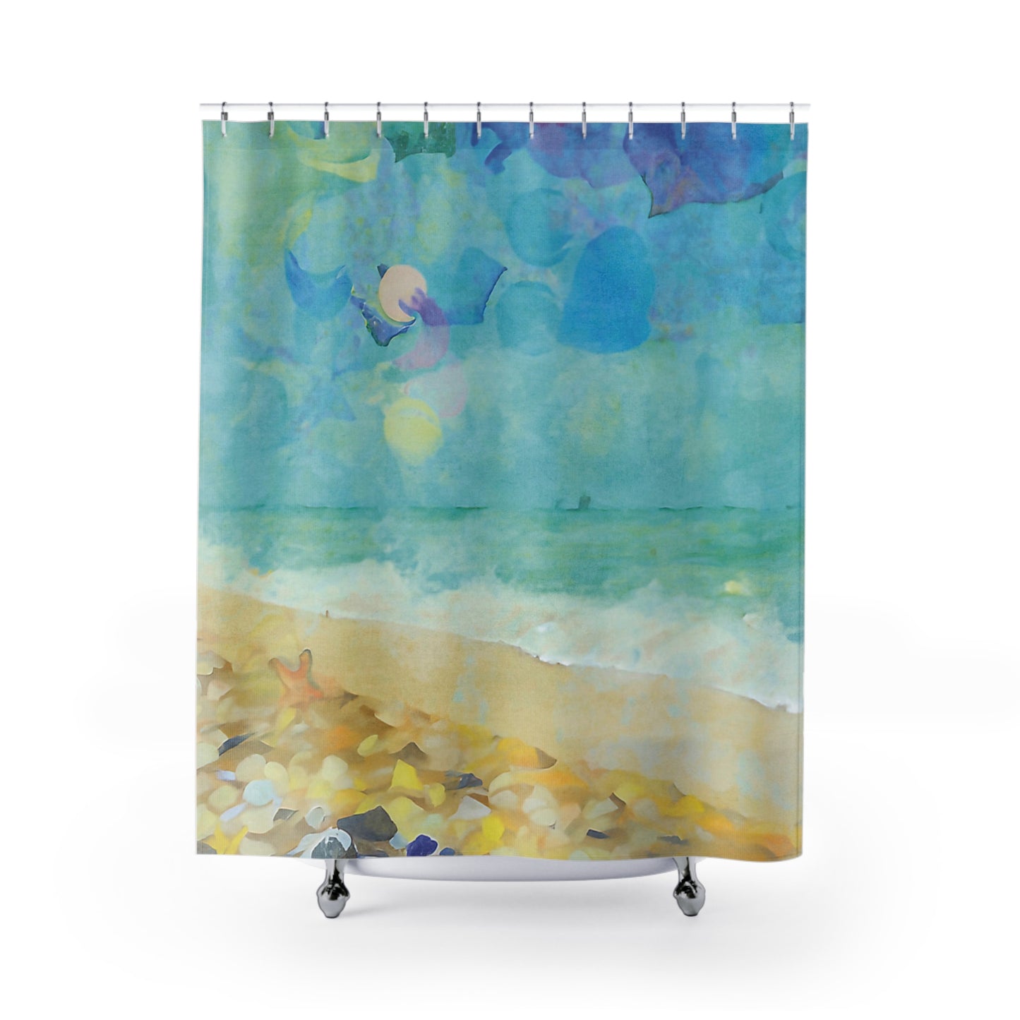 Beachcombing Shower Curtain - vrmediadecor.vrmedia.com.au