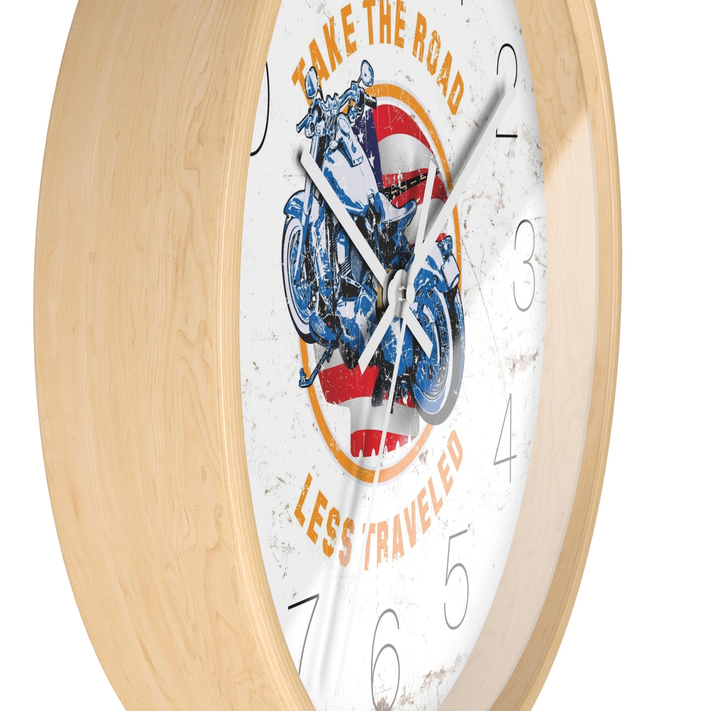 Take the road less traveled USA Version Wall Clock - vrmediadecor.vrmedia.com.au
