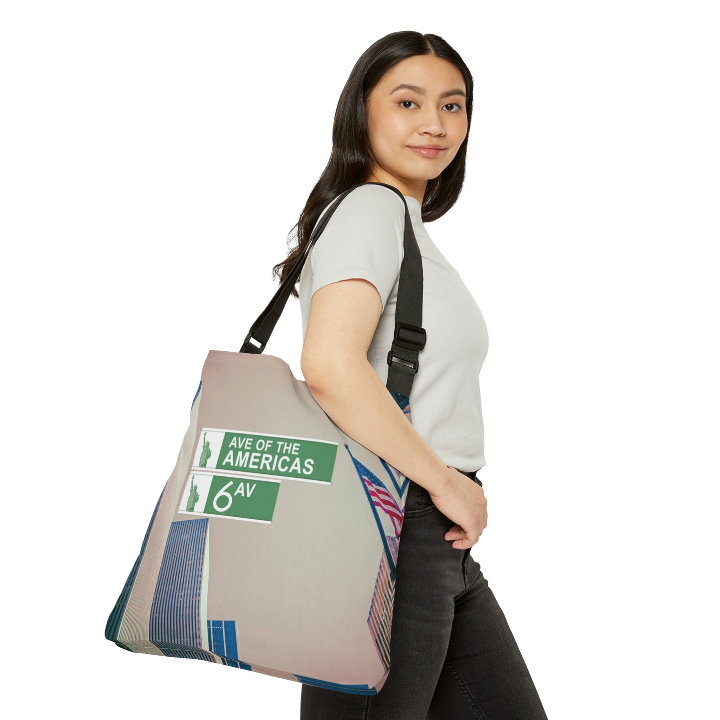 Avenue of the Americas Adjustable Tote Bag