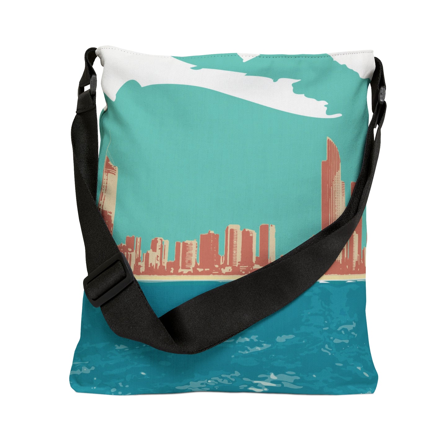 Surfers Paradise Skyline Adjustable Tote Bag