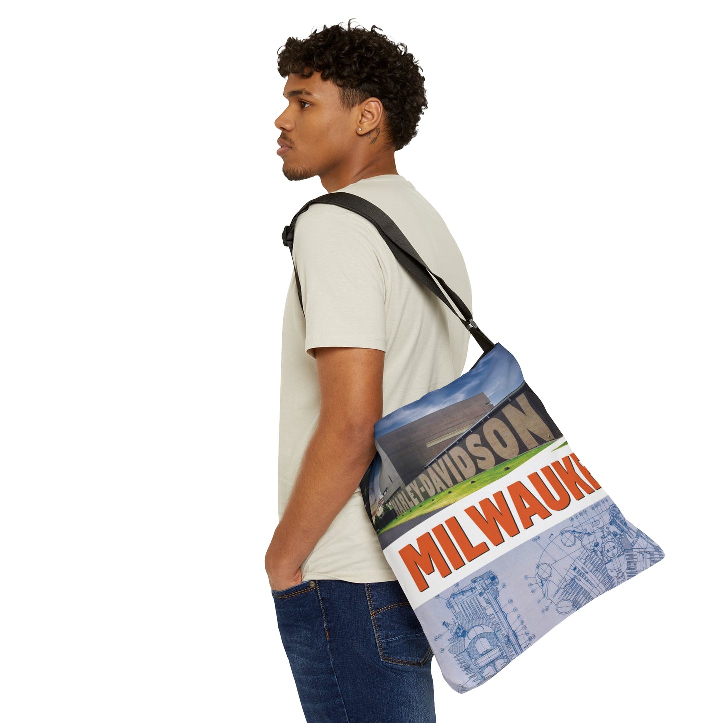 Road Trip Adjustable Tote Bag