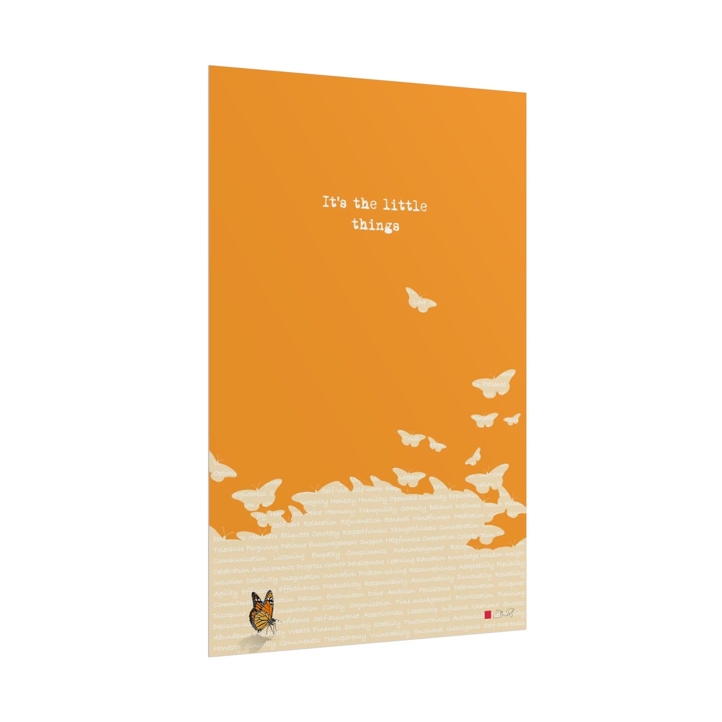 It's The Little Things - Minimalist Art Rolled Poster