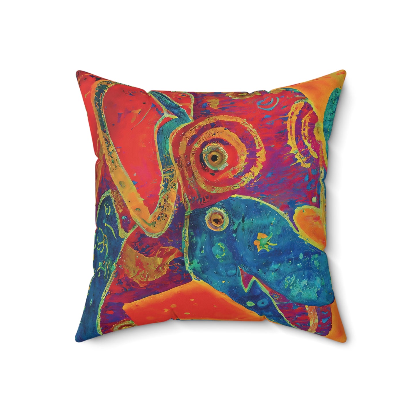 Elephant Regalia Spun Polyester Square Pillow