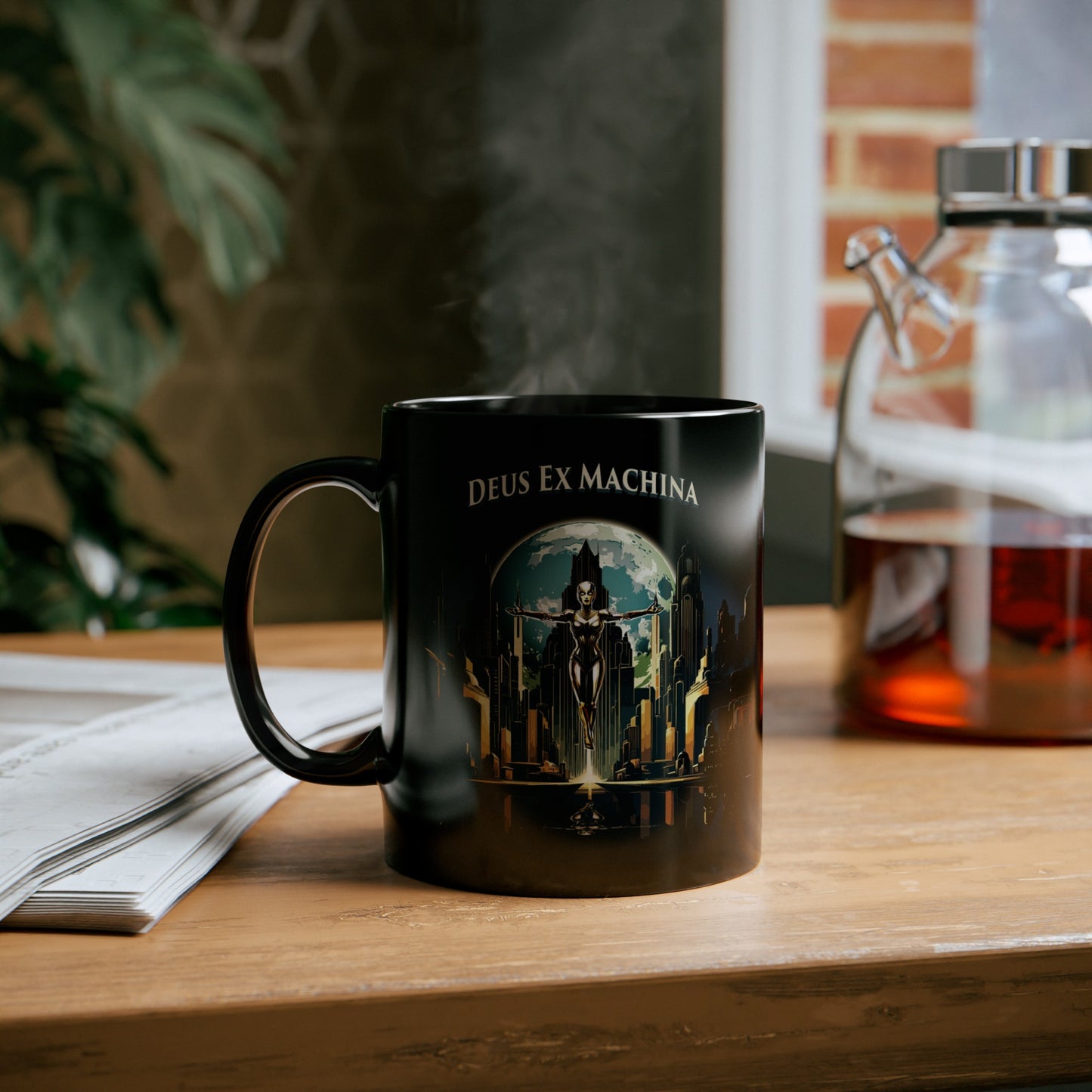 Deus Ex Machina 11oz Black Mug