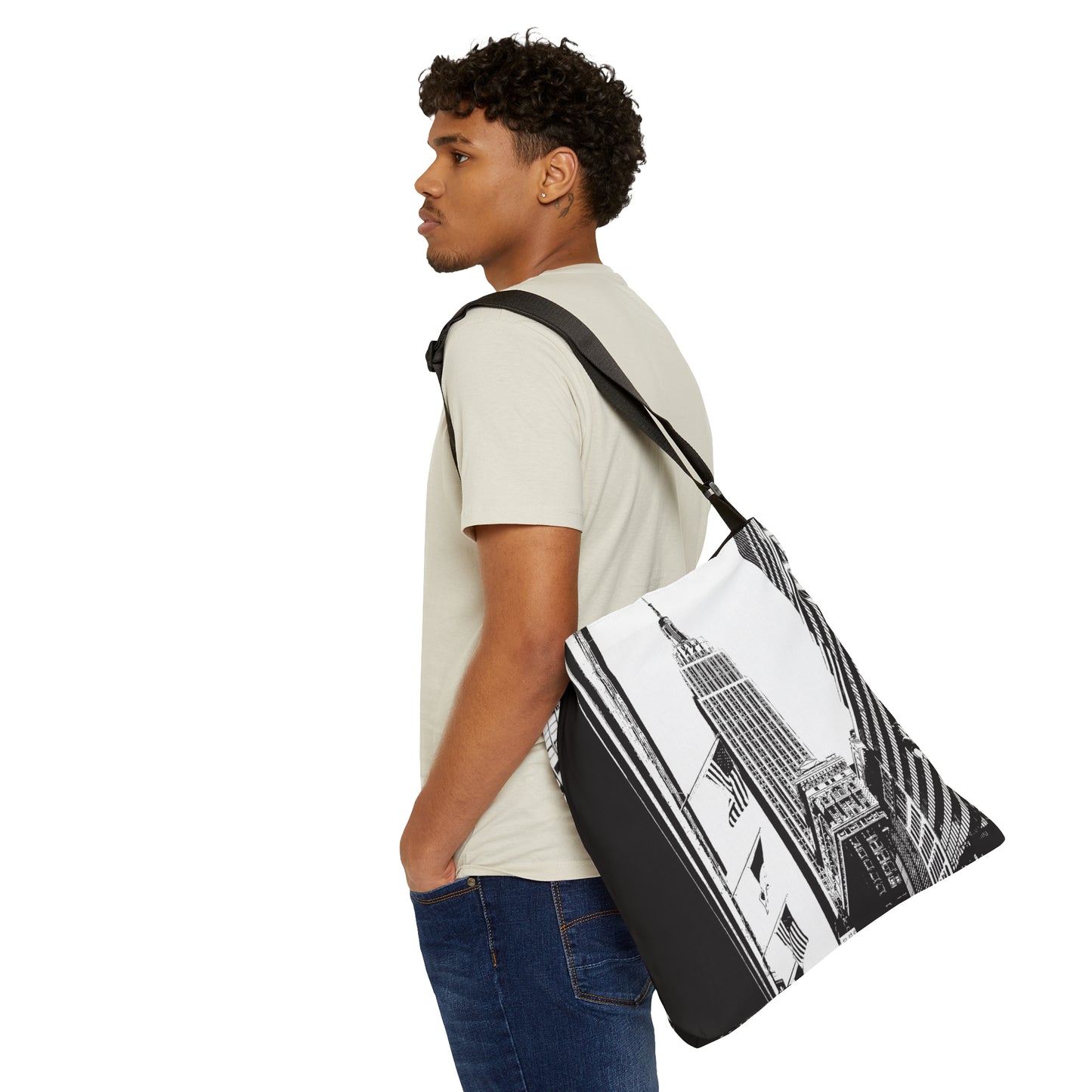 Manhattan New York Adjustable Tote Bag
