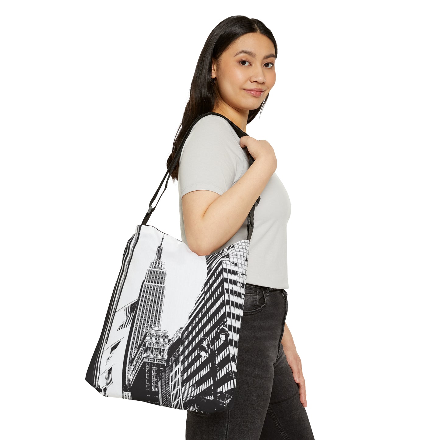 Manhattan New York Adjustable Tote Bag