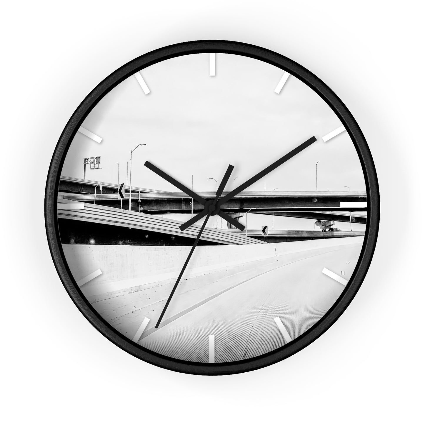 Life is a black and white Wall Clock - vrmediadecor.vrmedia.com.au