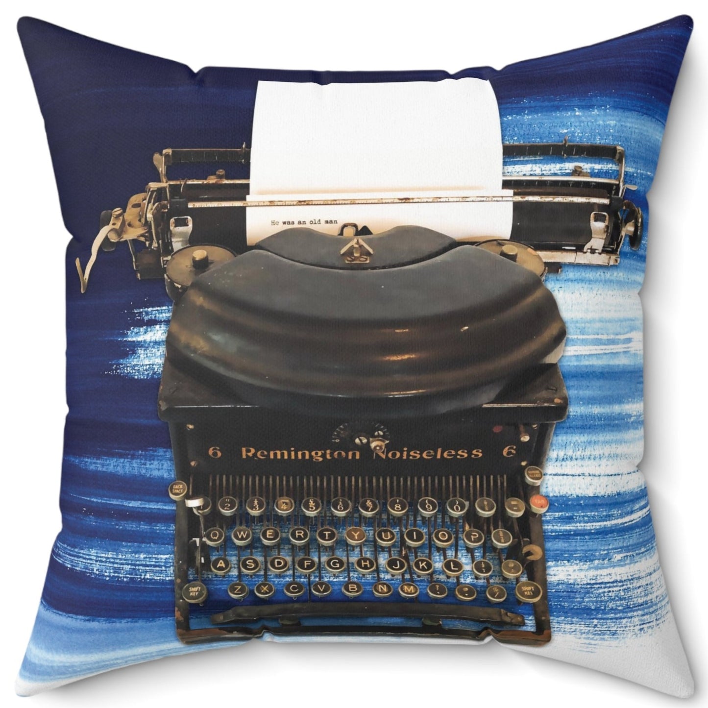 The Old Man Spun Polyester Square Pillow