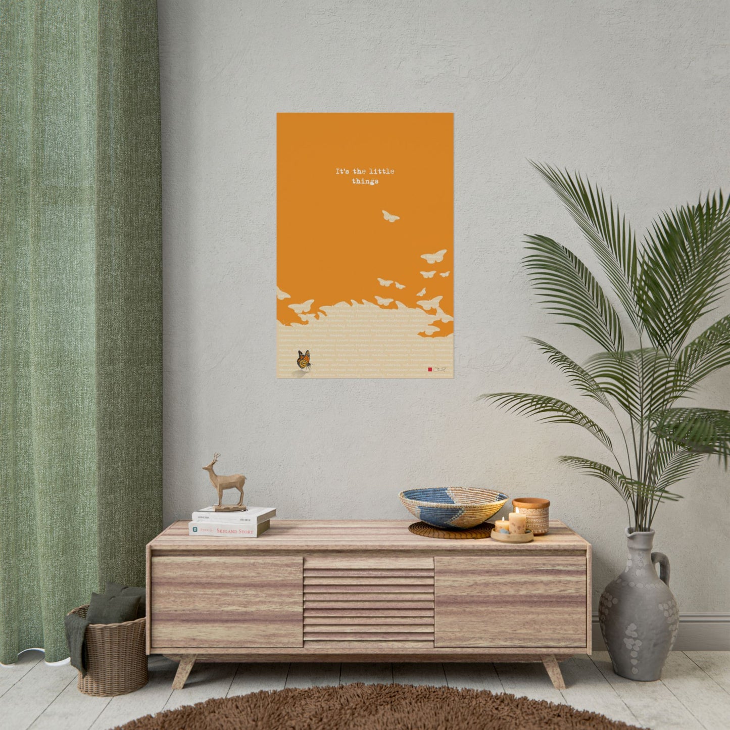 It's The Little Things - Minimalist Art Rolled Poster