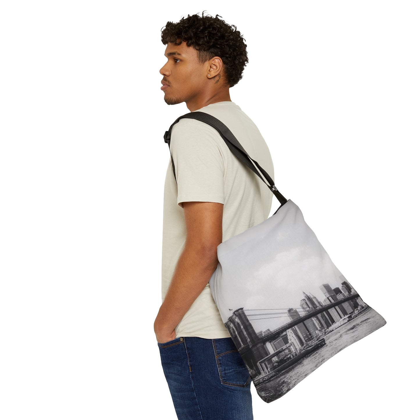 Long Island Brooklyn Adjustable Tote Bag