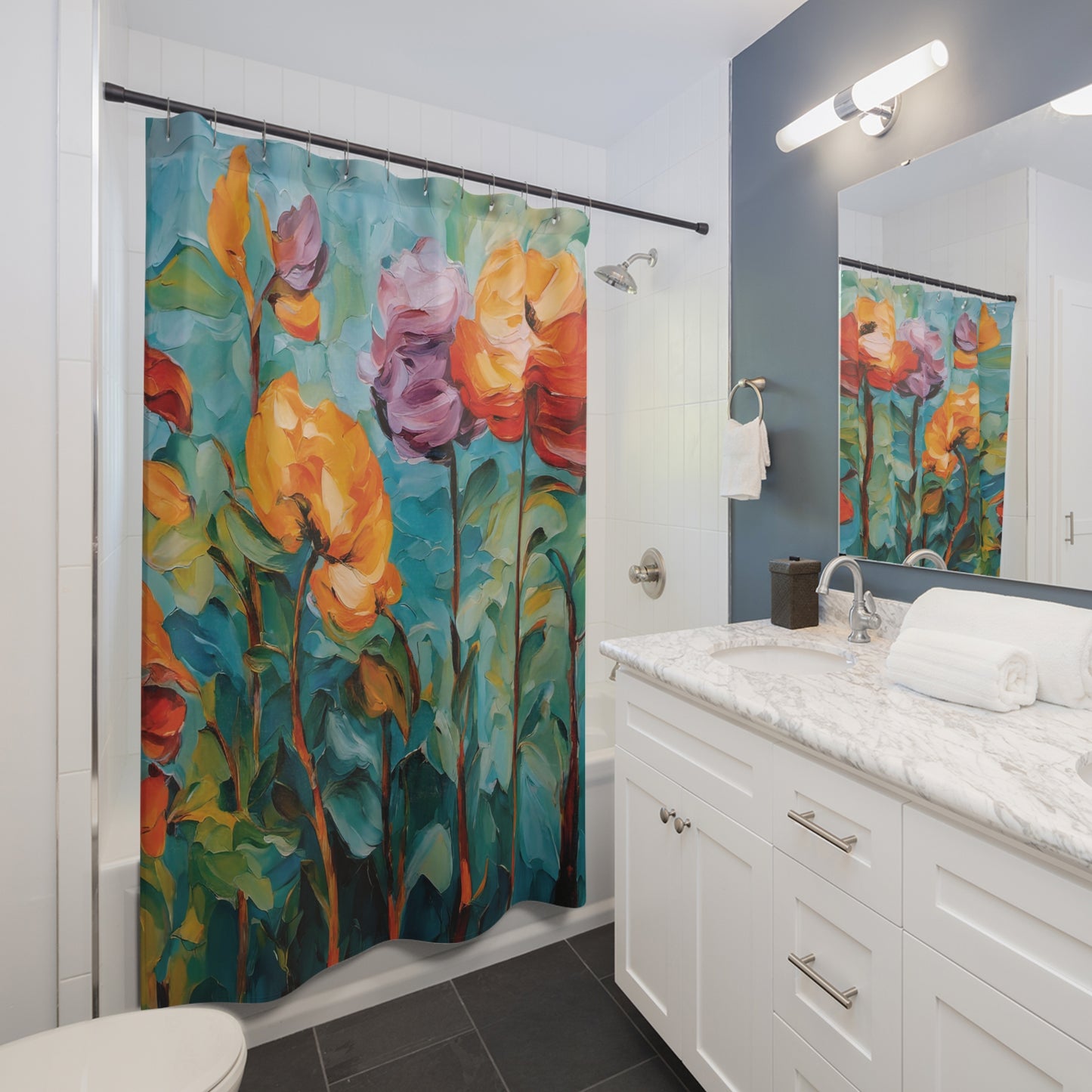 How does your garden grow? Shower Curtain - vrmediadecor.vrmedia.com.au