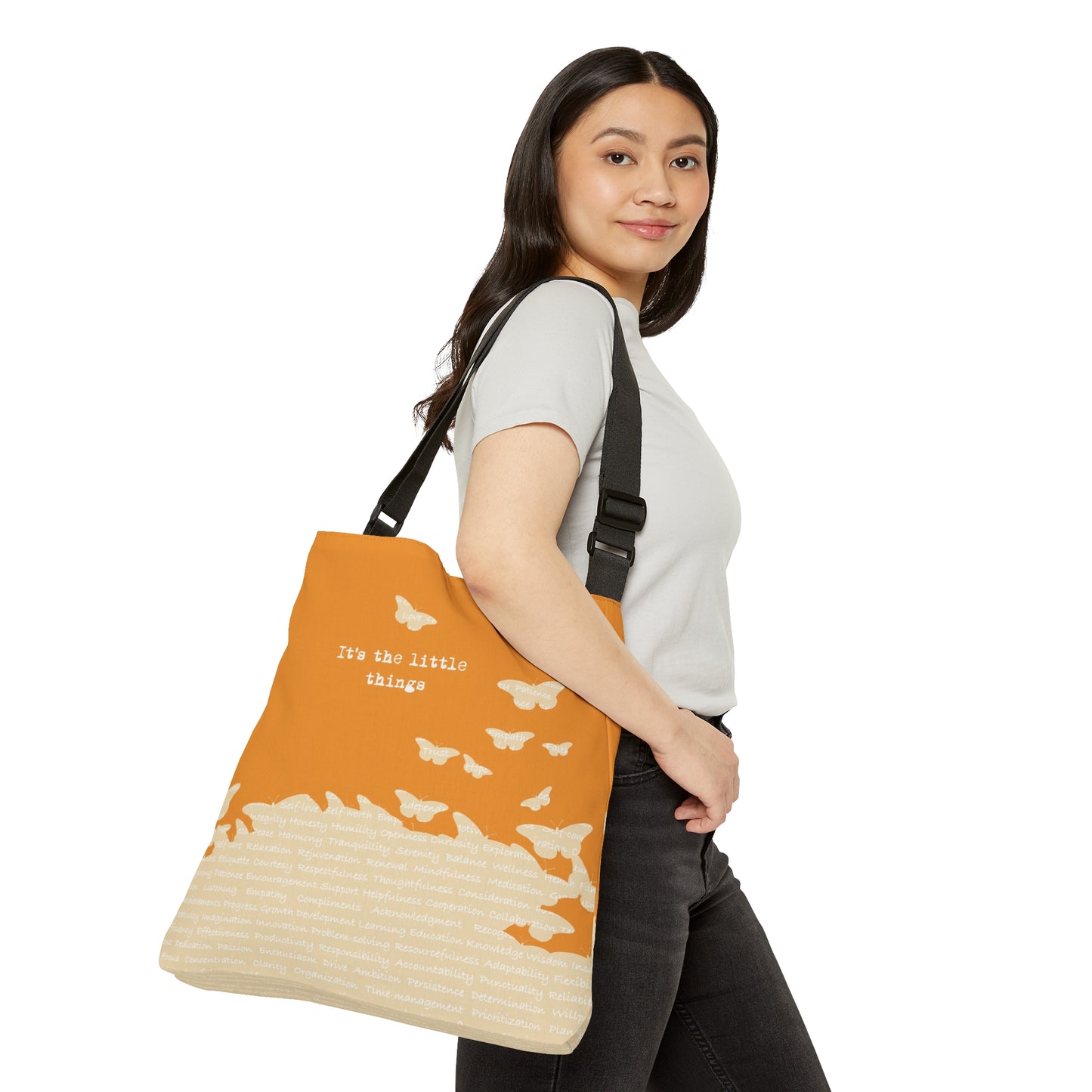 It's the little things Adjustable Tote Bag