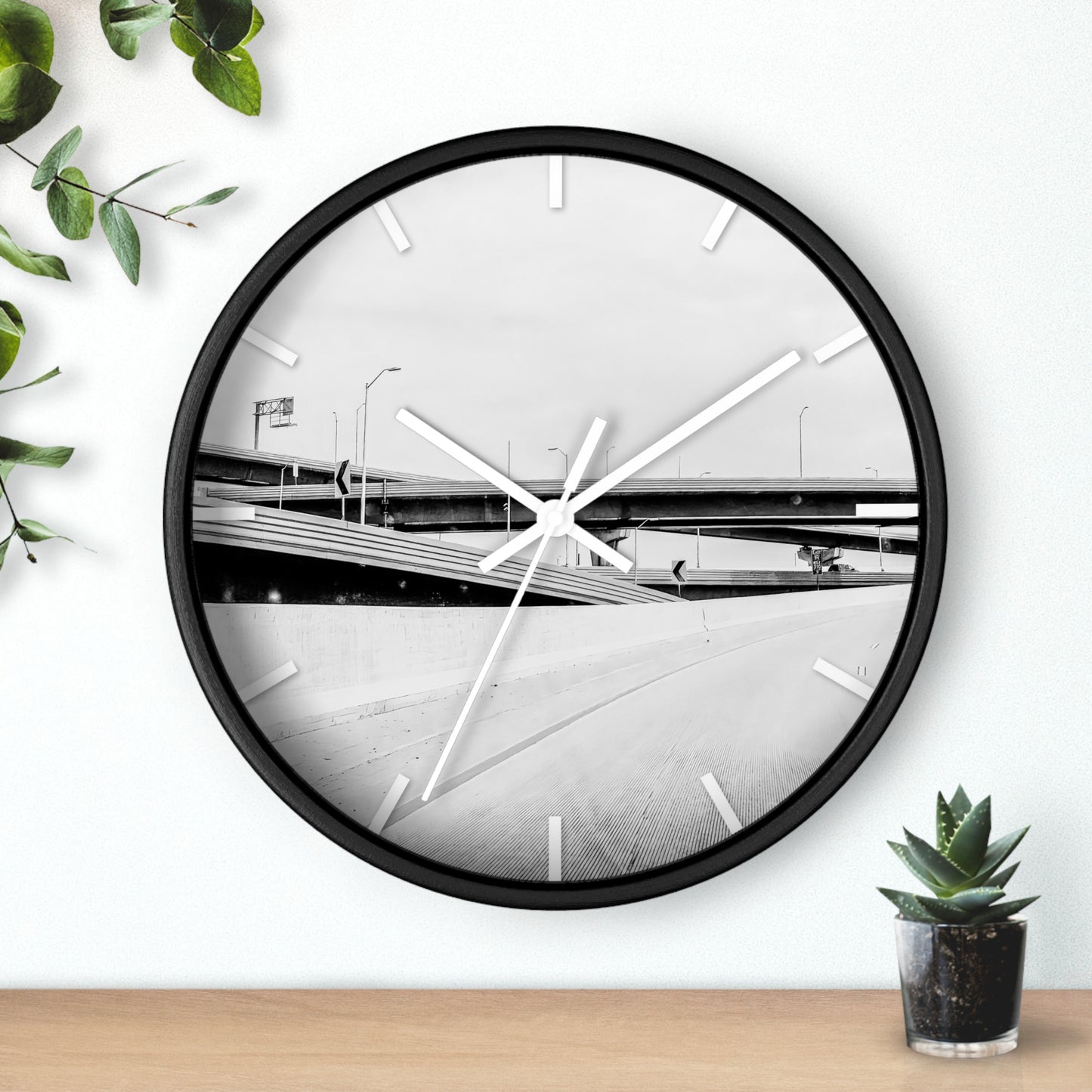 Life is a black and white Wall Clock - vrmediadecor.vrmedia.com.au