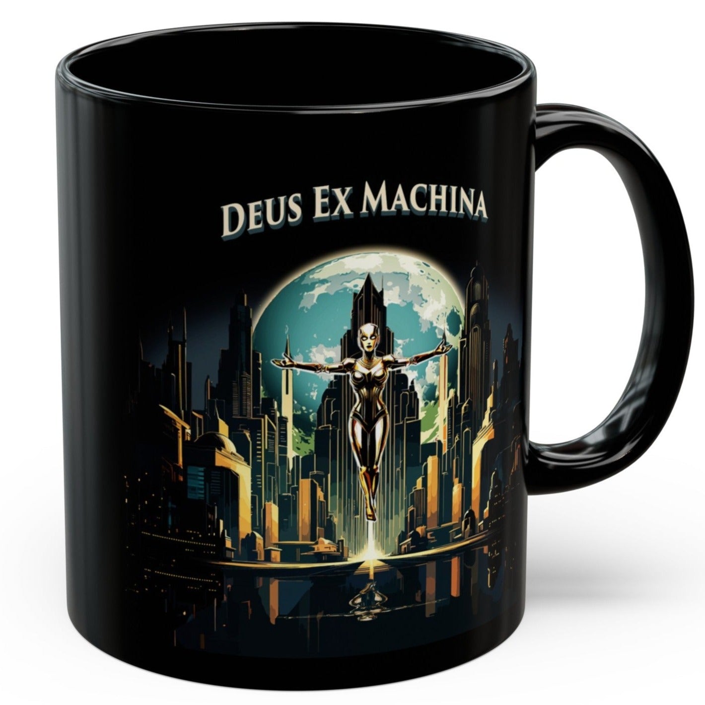 Deus Ex Machina 11oz Black Mug