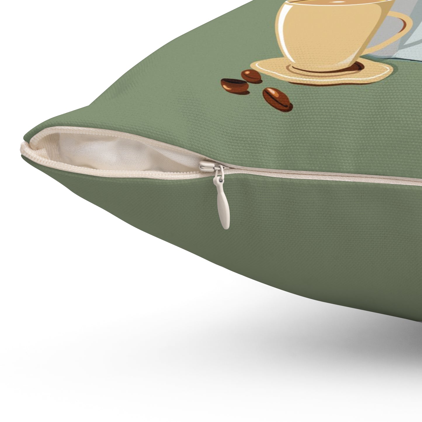 The best ideas are brewed over coffee Spun Polyester Square Pillow
