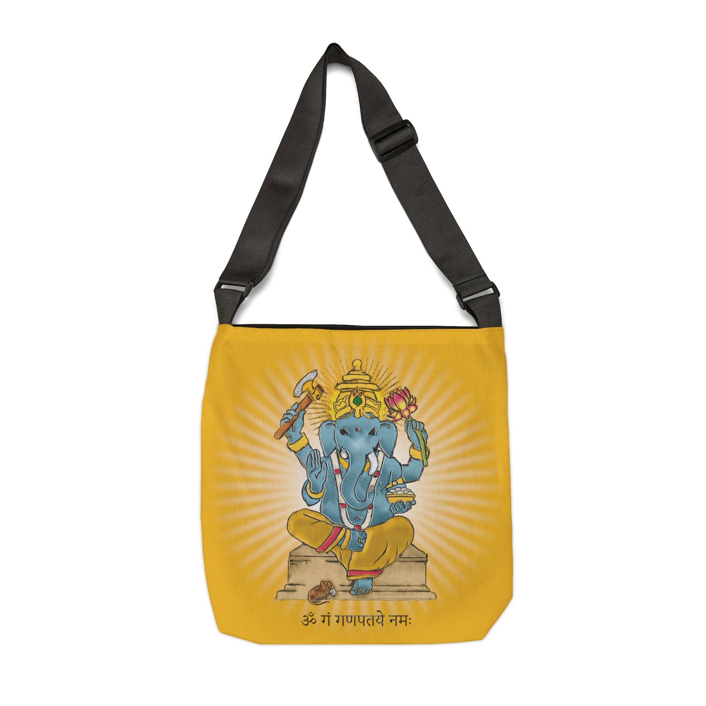 Divine Blessings Ganesha Deity Adjustable Tote Bag