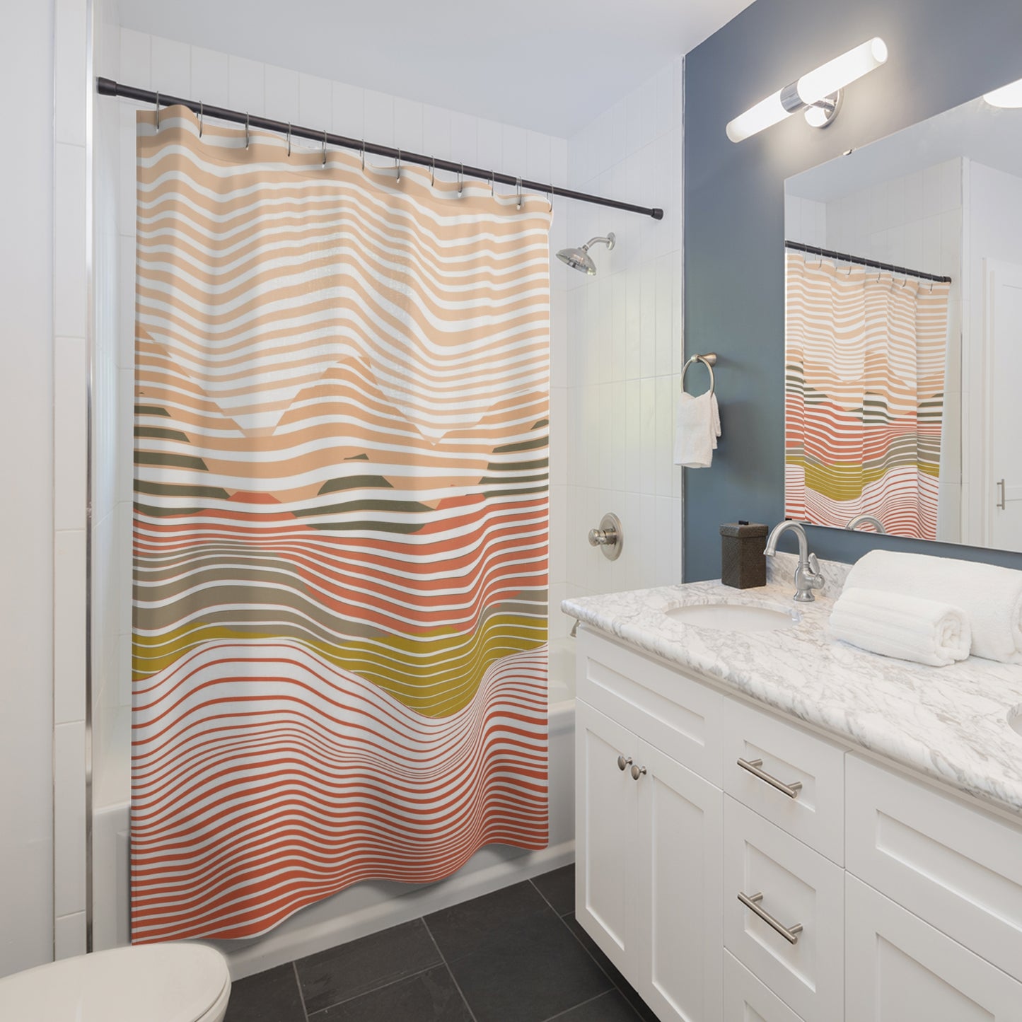 Summer Heatwave Shower Curtain - vrmediadecor.vrmedia.com.au