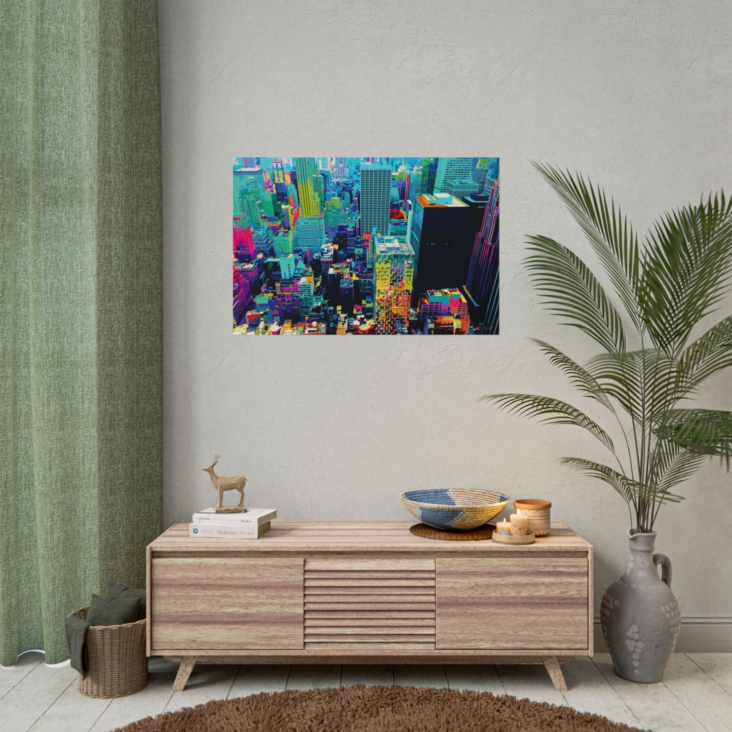 Manhattan - Psychedelic Art Rolled Poster