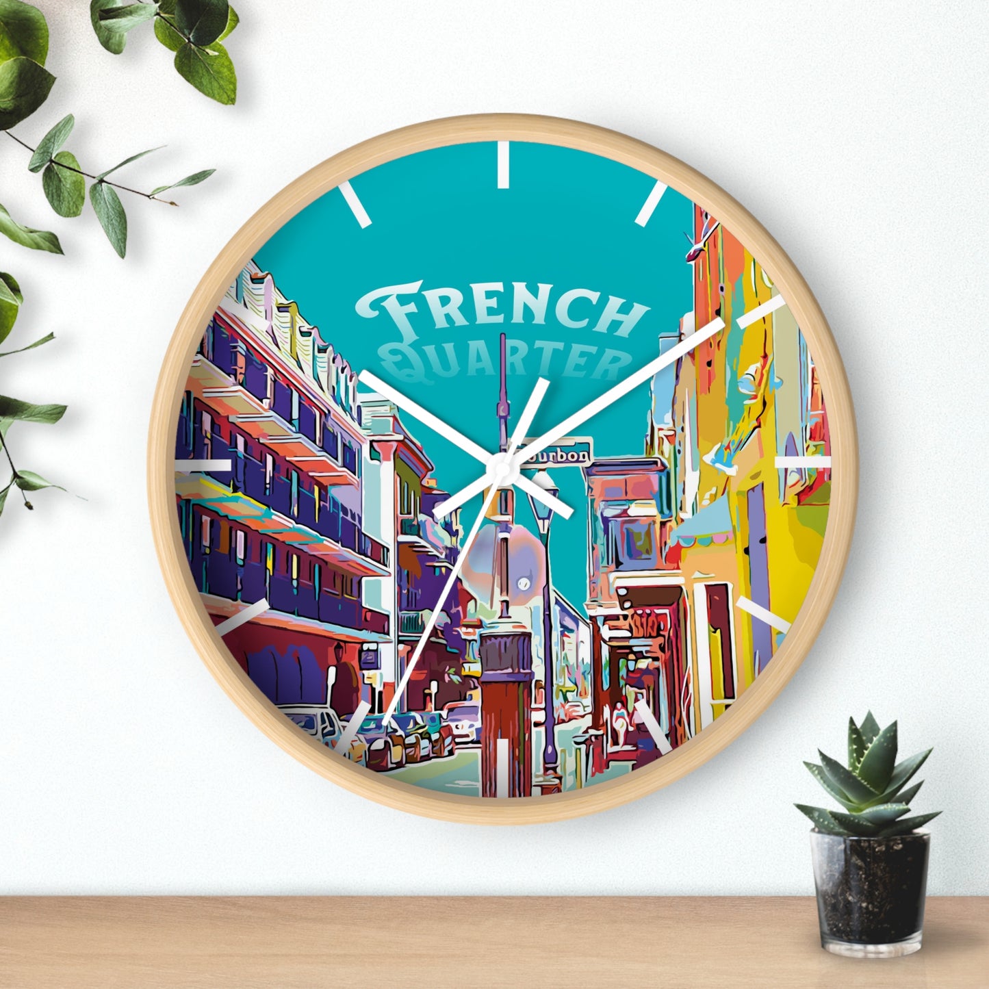 The French Quarter Wall Clock - vrmediadecor.vrmedia.com.au