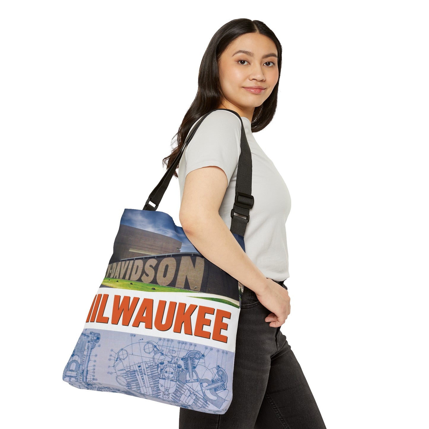 Road Trip Adjustable Tote Bag