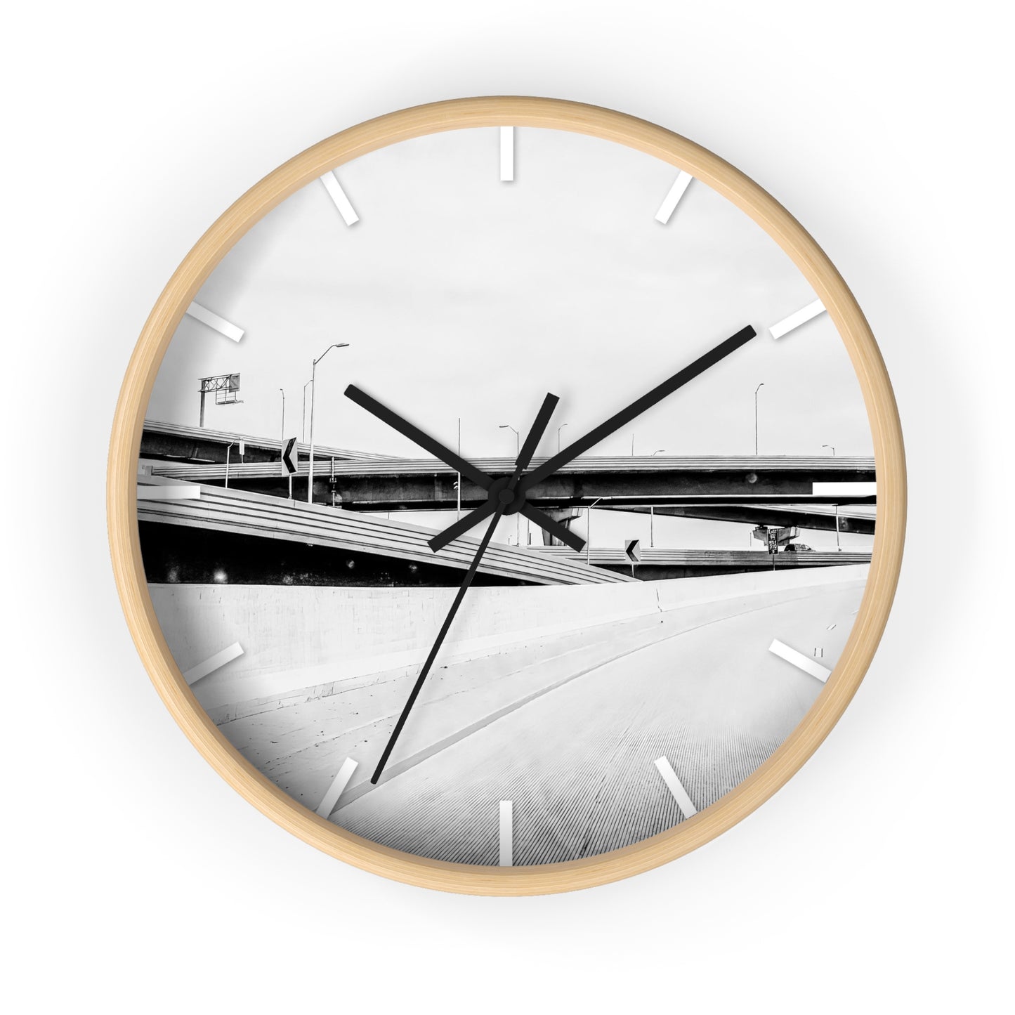 Life is a black and white Wall Clock - vrmediadecor.vrmedia.com.au