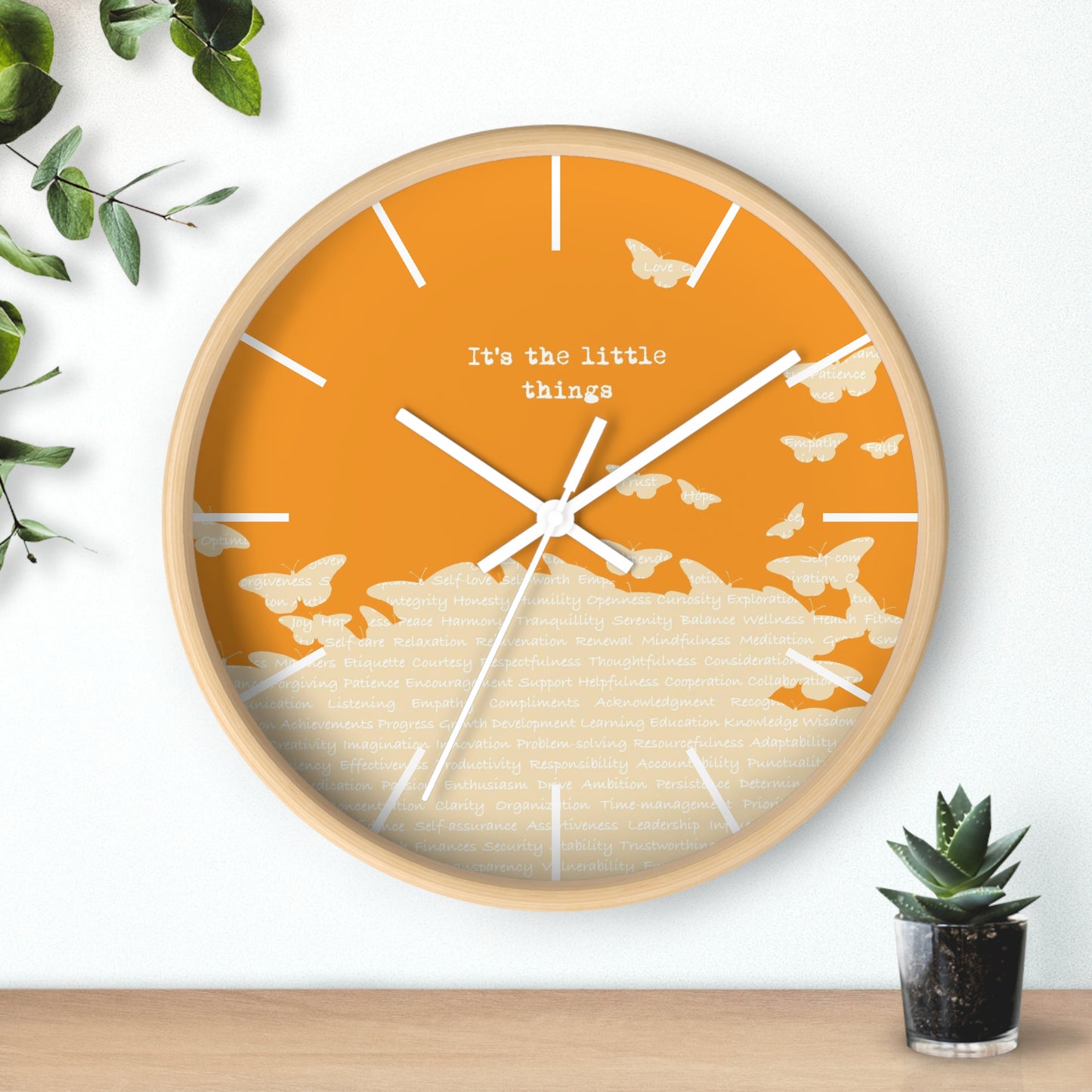 It's the little things Wall Clock - vrmediadecor.vrmedia.com.au