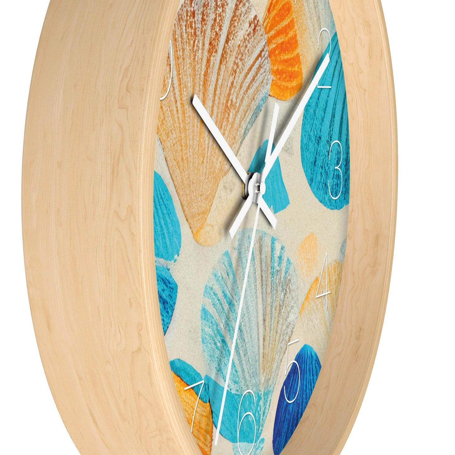 Collecting Shells Wall Clock - vrmediadecor.vrmedia.com.au