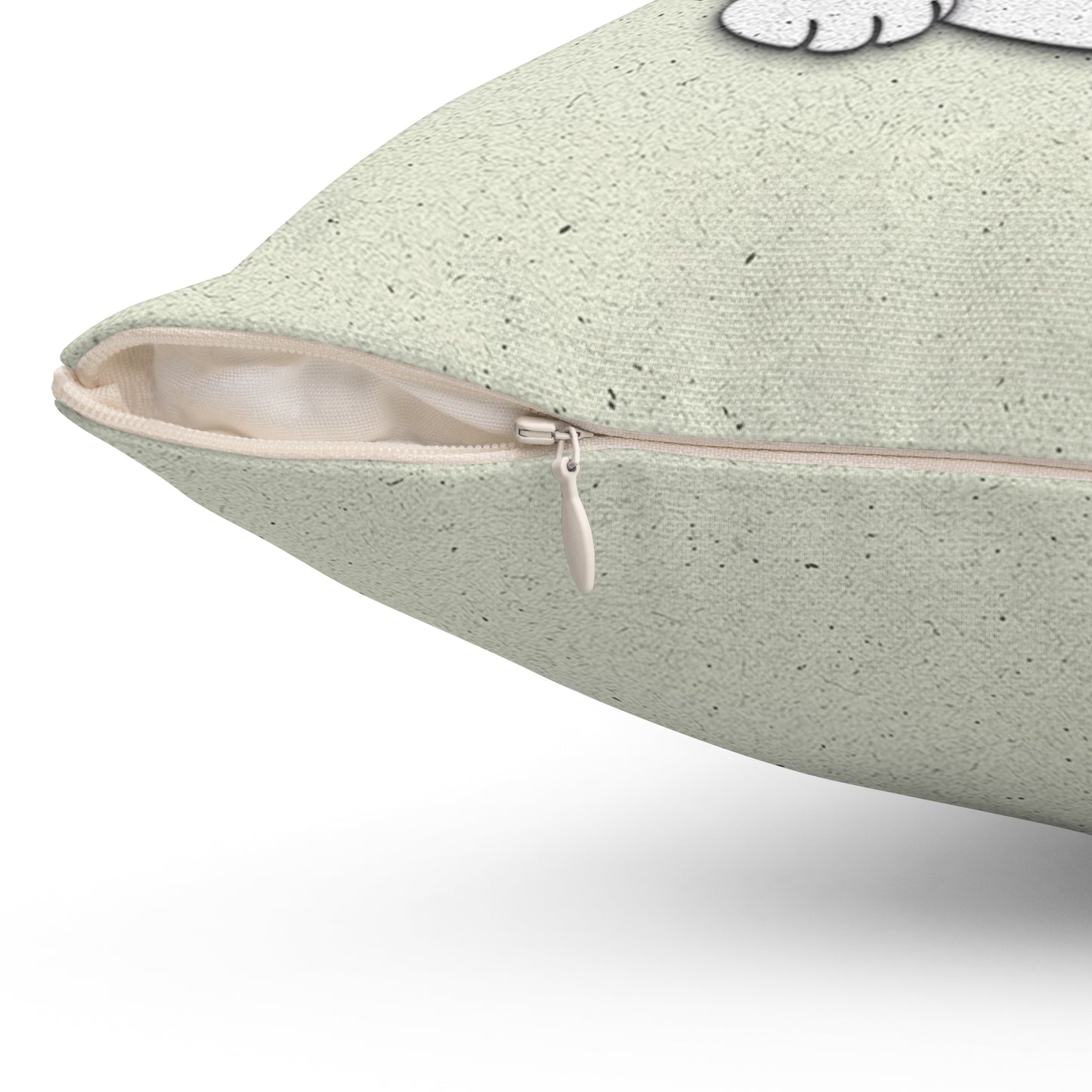 White Maneki-Neko - Throw Pillow - vrmediadecor.vrmedia.com.au