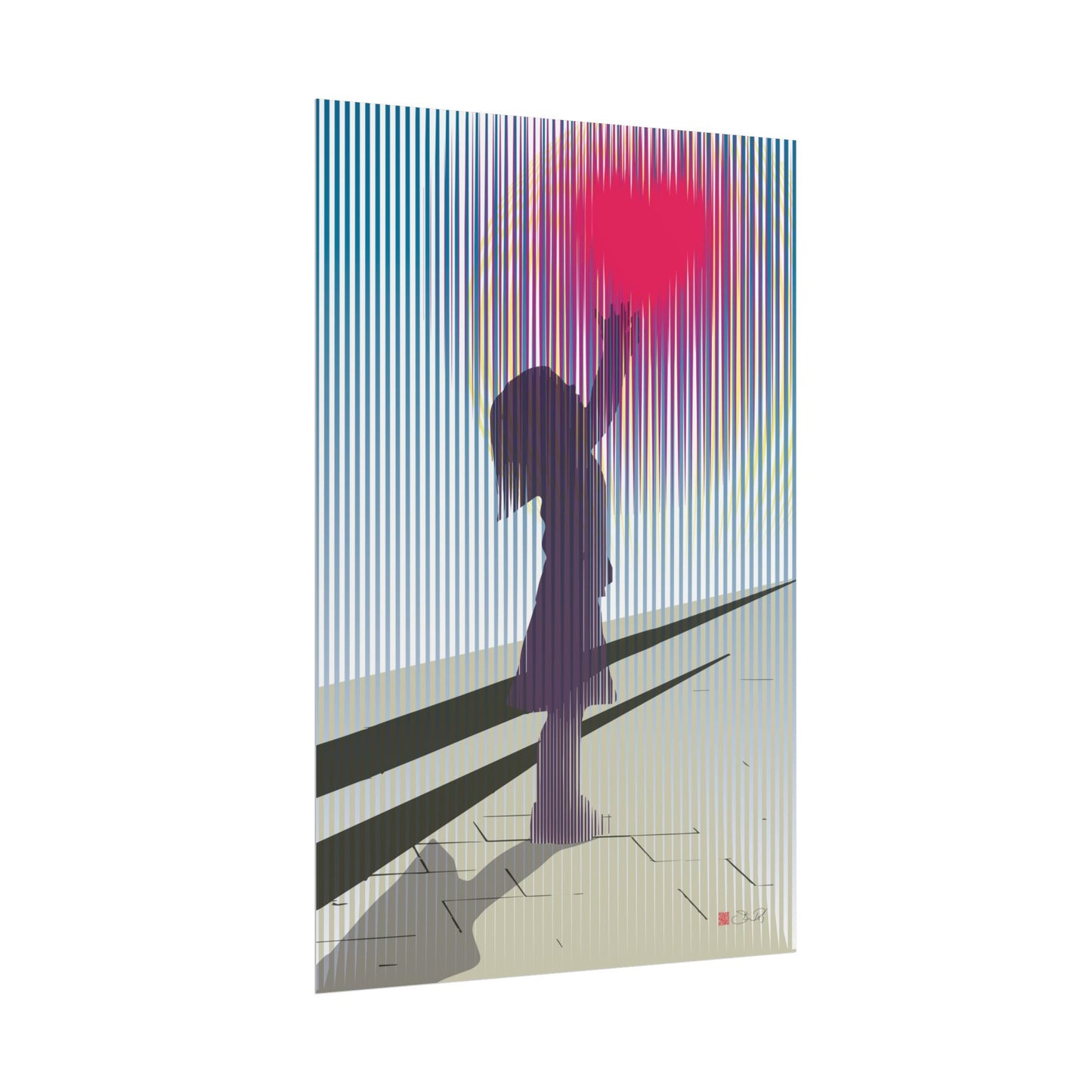 Reach - Minimalist Art Rolled Poster