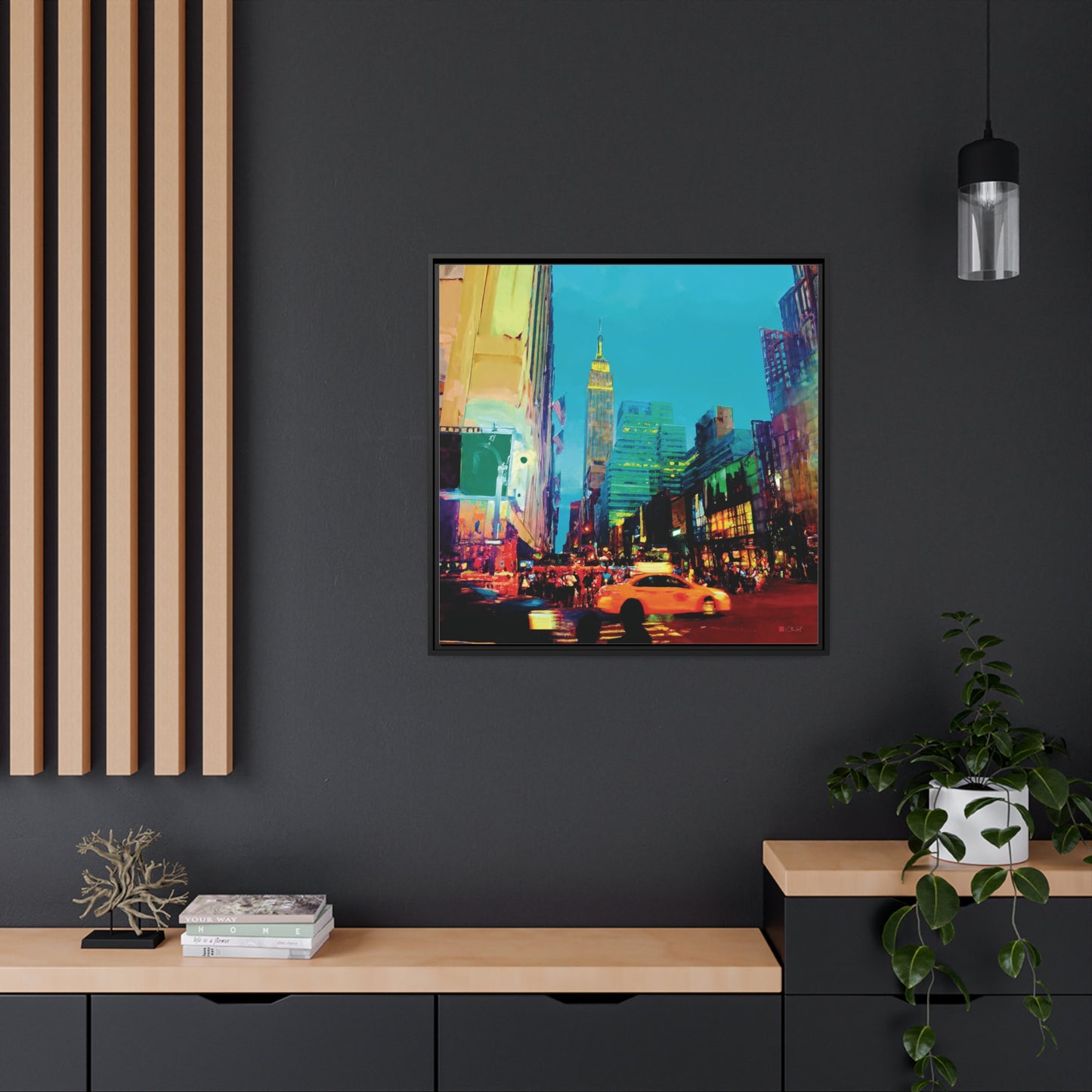 32x32" Framed Canvas: "Penn Station NYC"