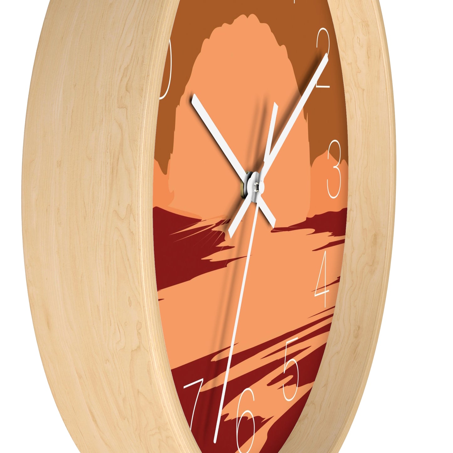 Sunset Landscape Wall Clock - vrmediadecor.vrmedia.com.au