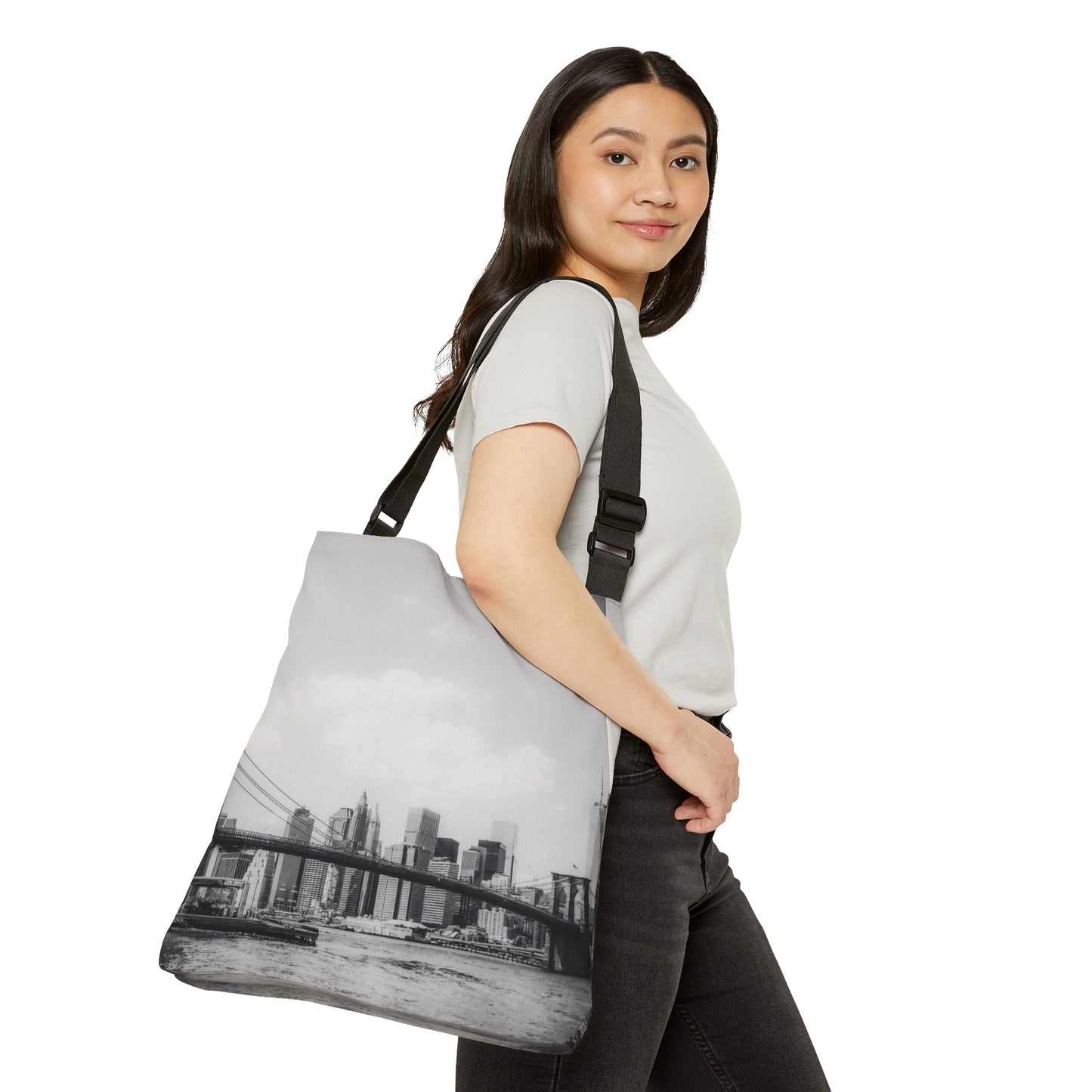 Long Island Brooklyn Adjustable Tote Bag