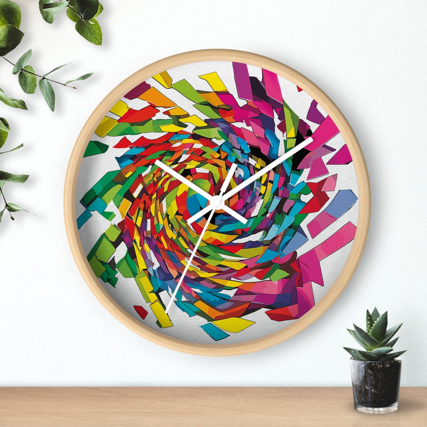 Primary Wave Wall Clock - vrmediadecor.vrmedia.com.au