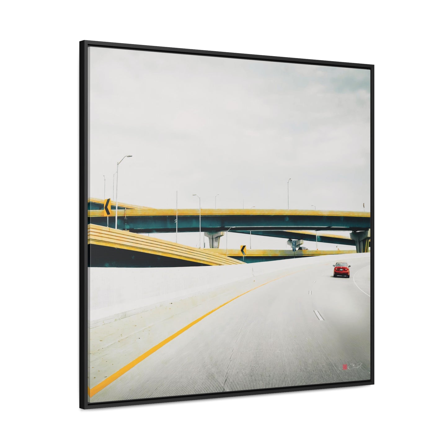 36x36" Framed Canvas Print: "Life is a" - vrmediadecor.vrmedia.com.au