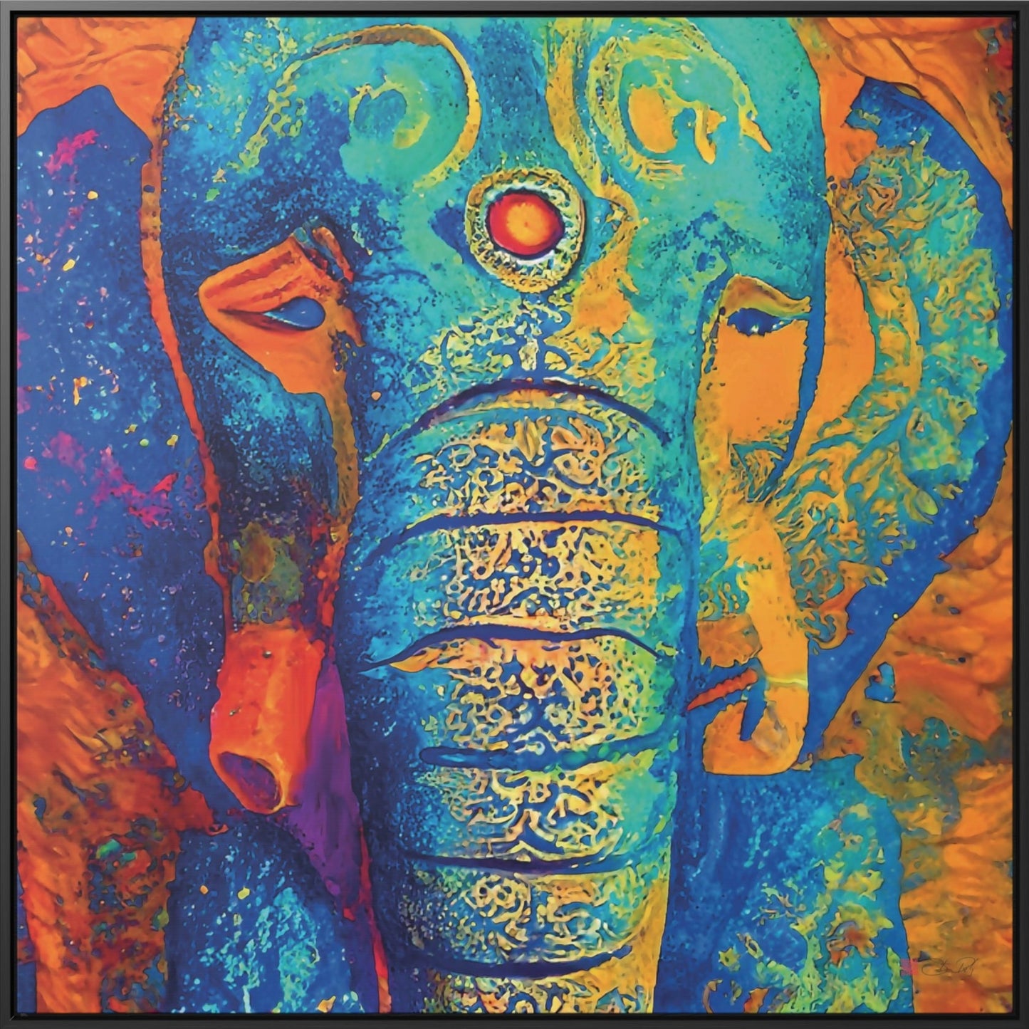 36x36" Framed Canvas Print: "Mystic Mourning" - vrmediadecor.vrmedia.com.au