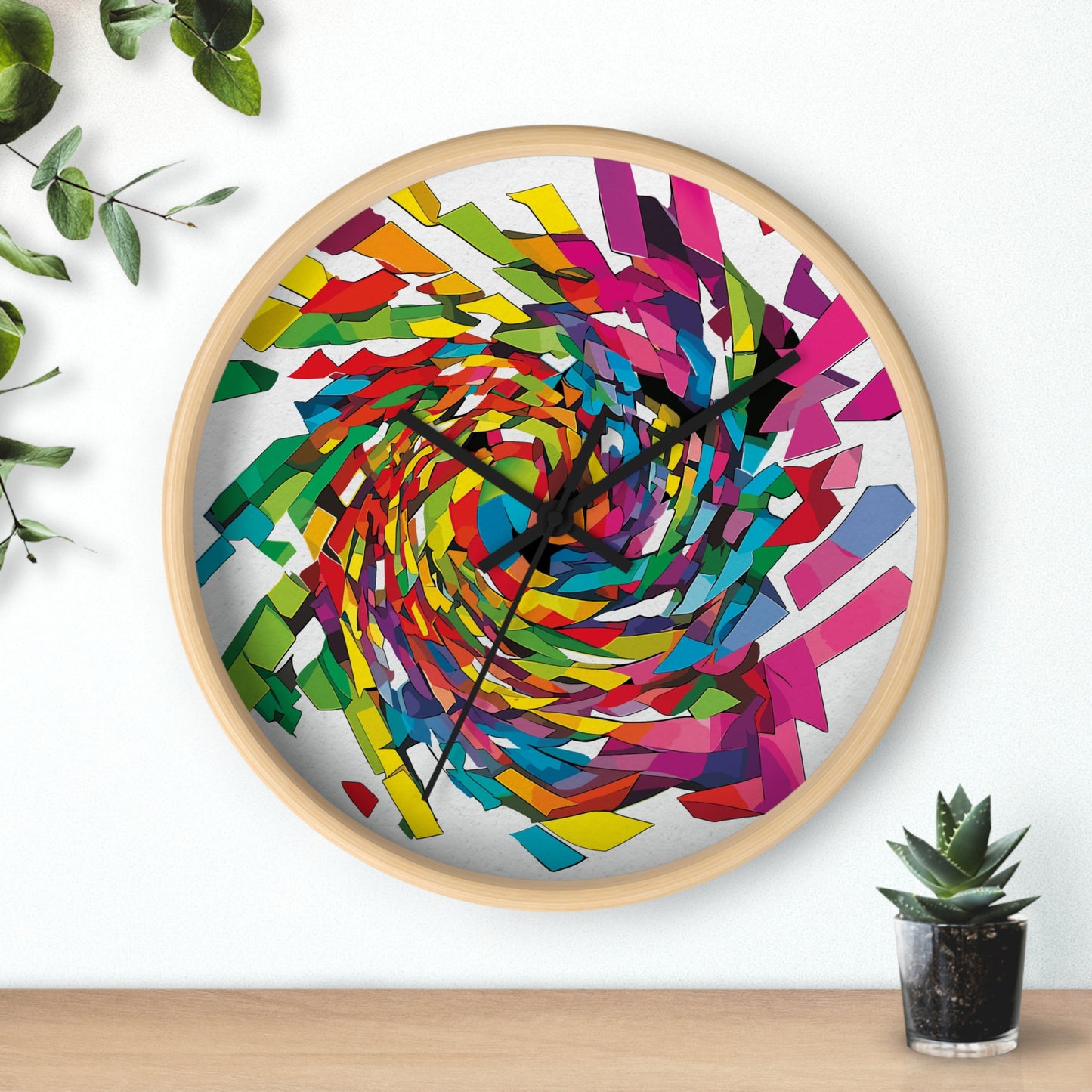 Primary Wave Wall Clock - vrmediadecor.vrmedia.com.au