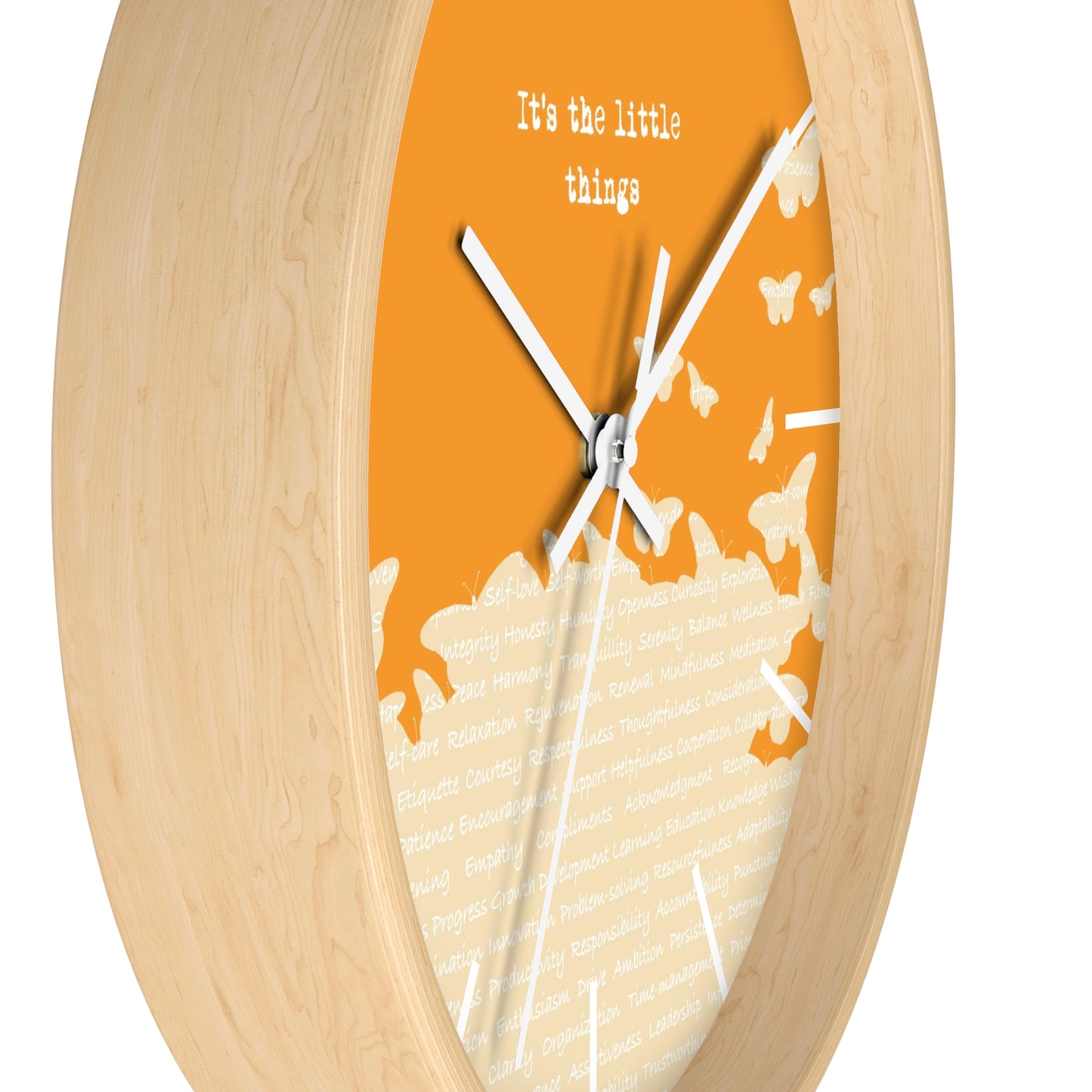 It's the little things Wall Clock - vrmediadecor.vrmedia.com.au