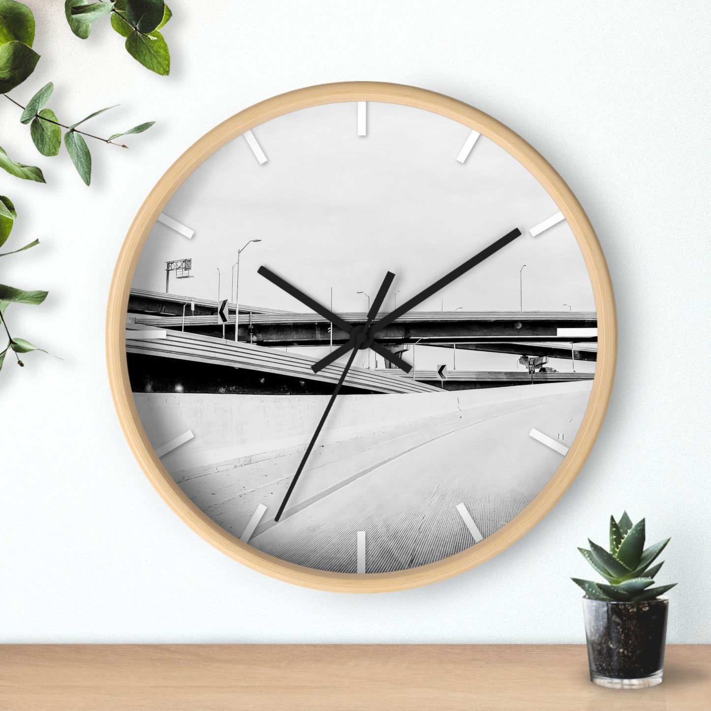 Life is a black and white Wall Clock - vrmediadecor.vrmedia.com.au