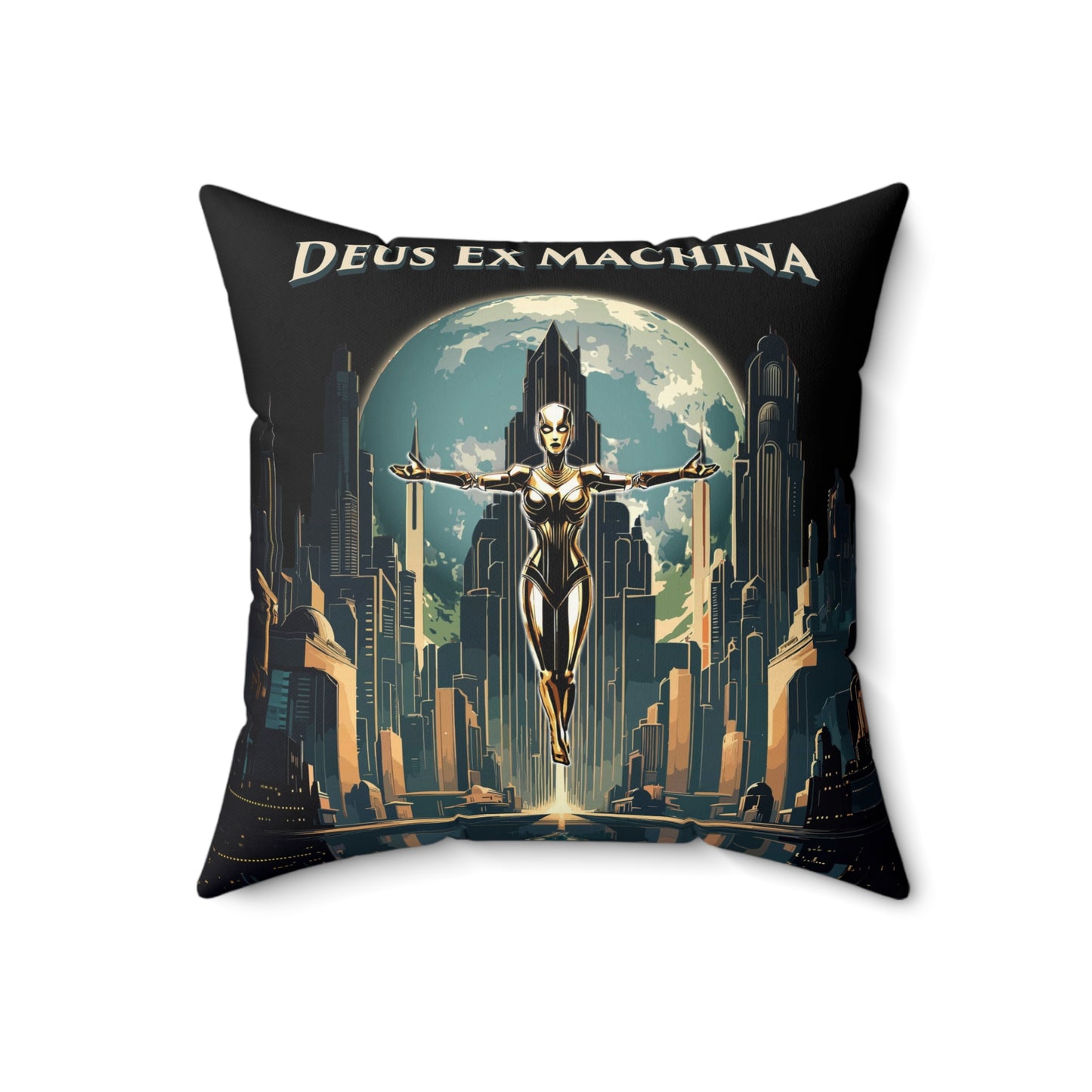 Deus Ex Machina Spun Polyester Square Pillow