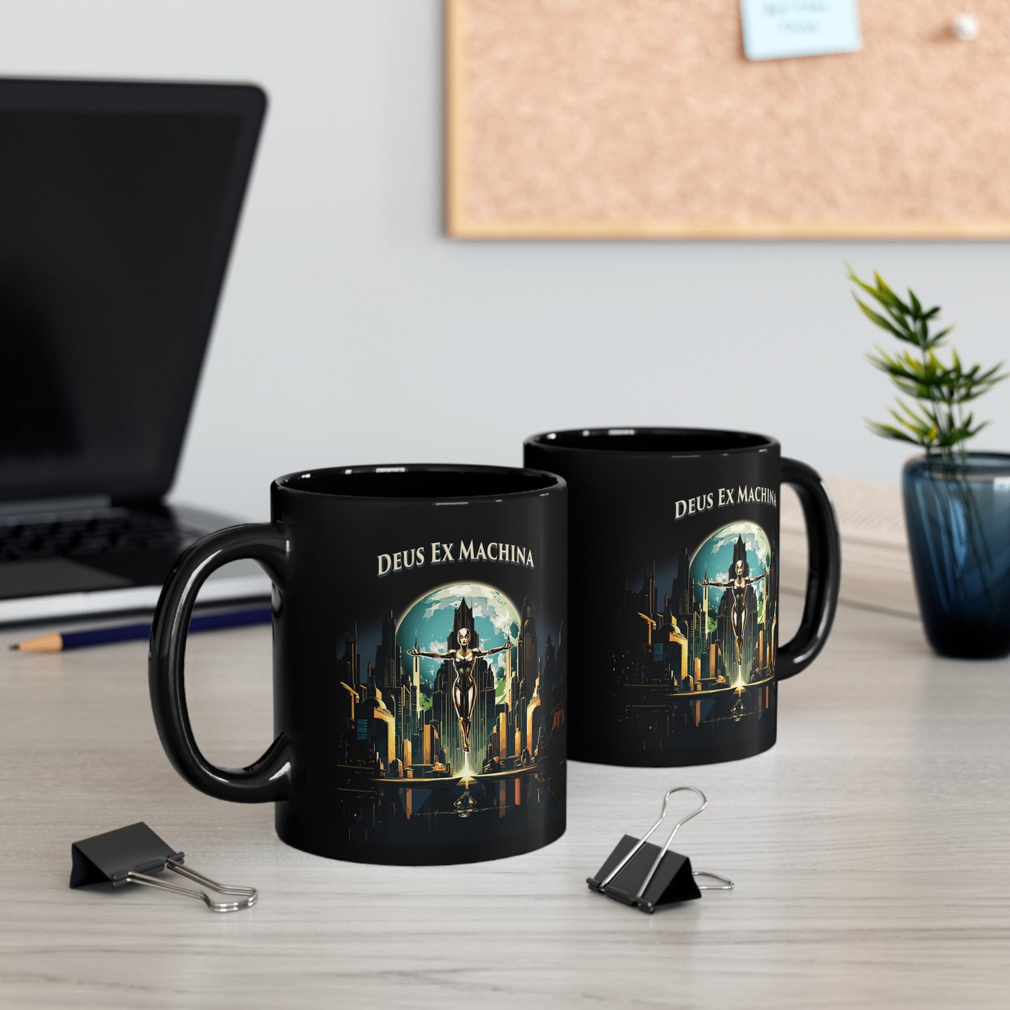 Deus Ex Machina 11oz Black Mug