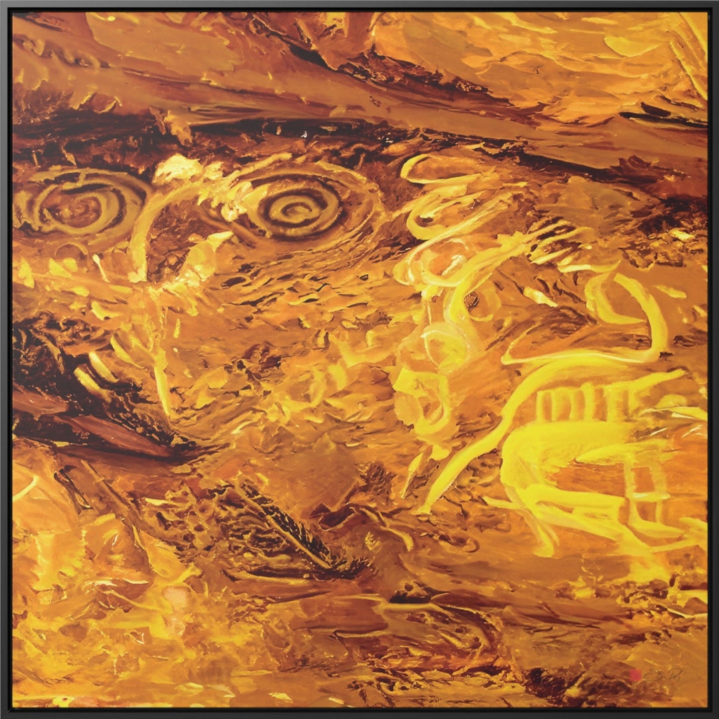 36x36" Framed Canvas Print: "Dreaming" - vrmediadecor.vrmedia.com.au