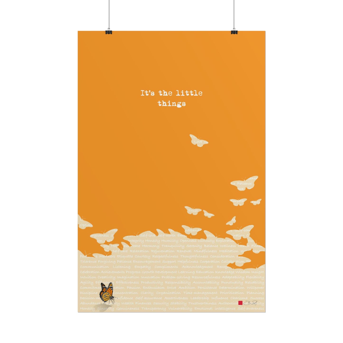 It's The Little Things - Minimalist Art Rolled Poster