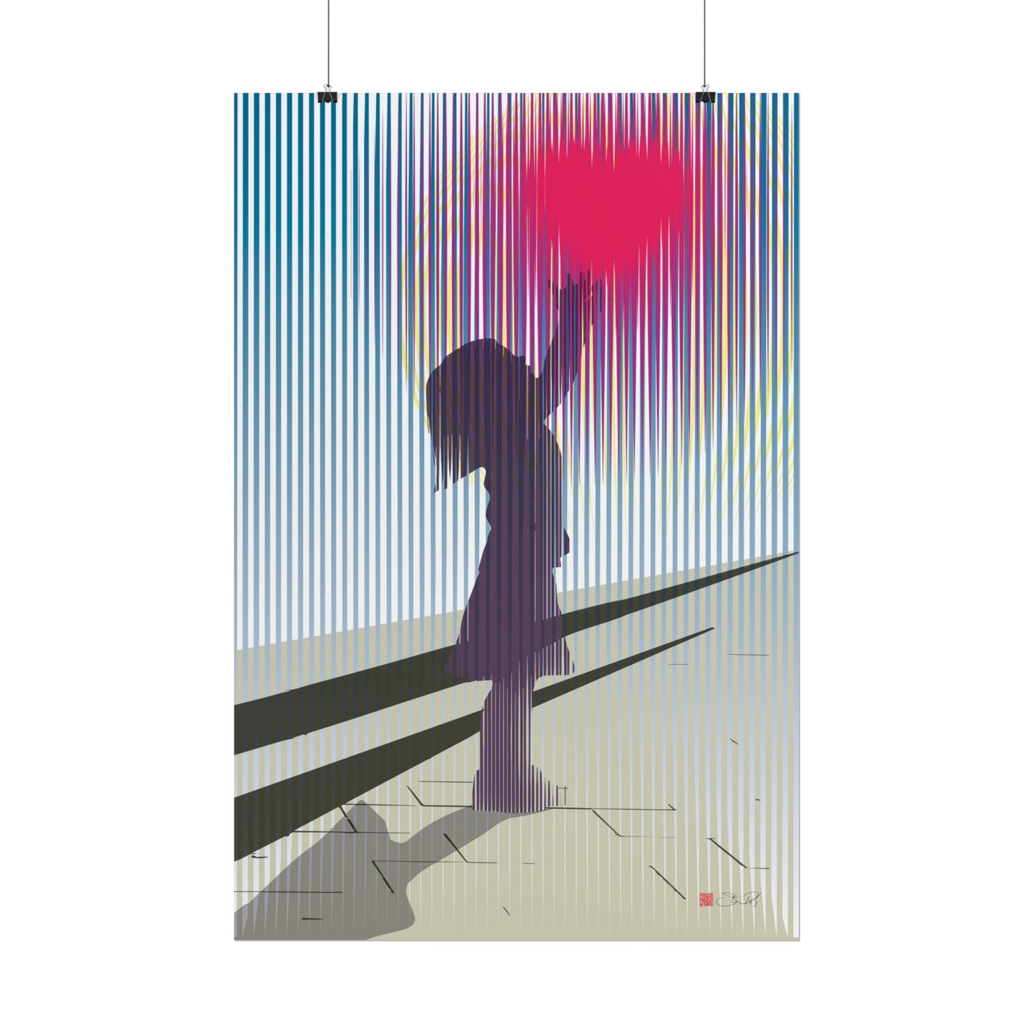 Reach - Minimalist Art Rolled Poster
