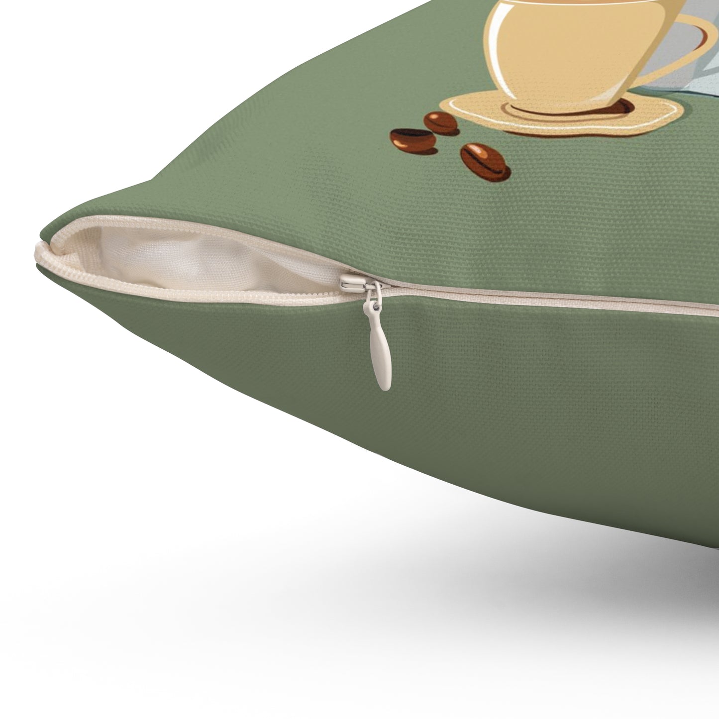 The best ideas are brewed over coffee Spun Polyester Square Pillow
