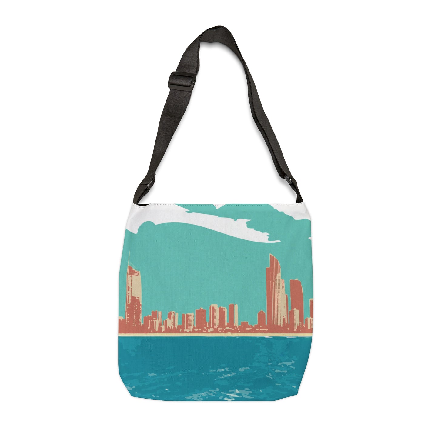 Surfers Paradise Skyline Adjustable Tote Bag