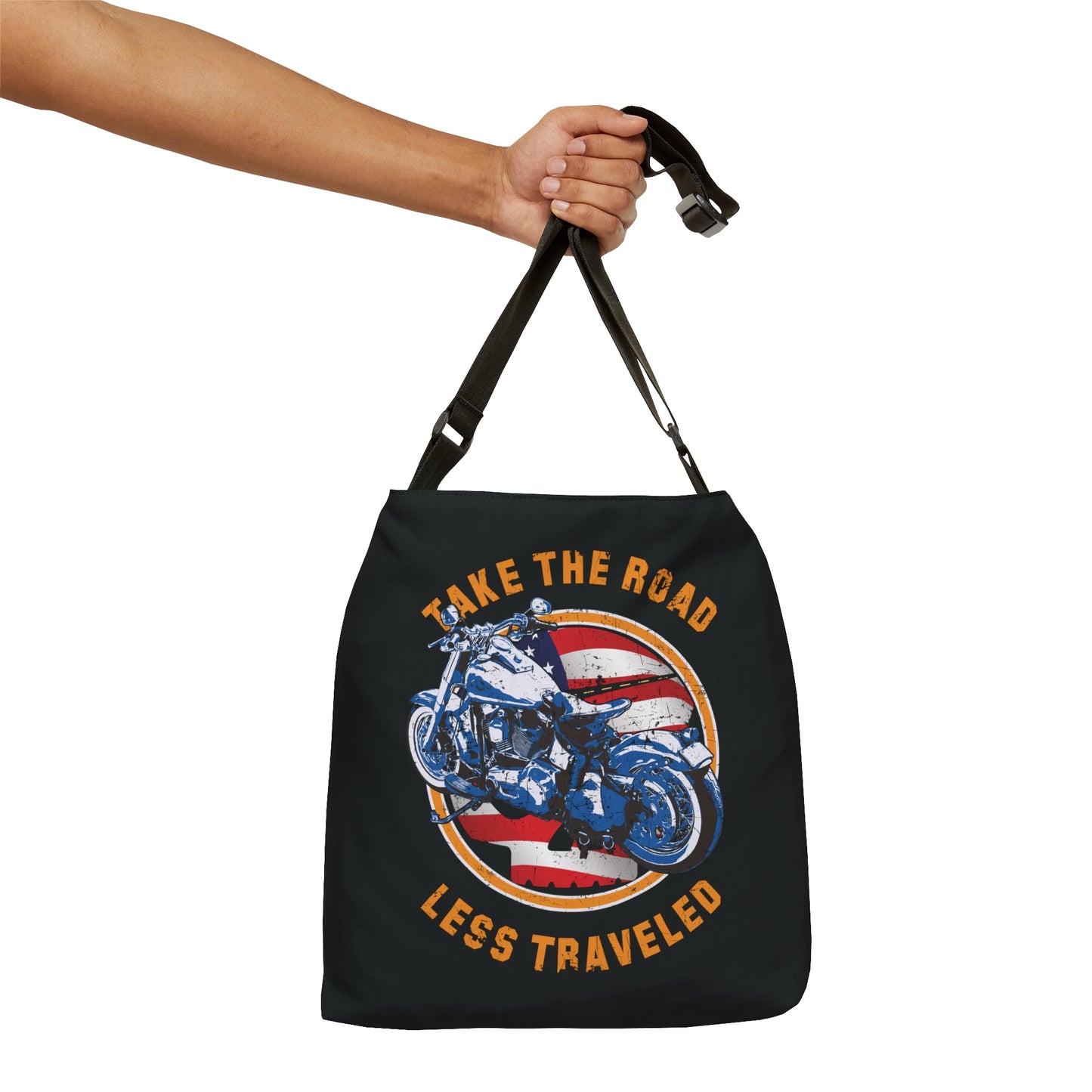 Take the Road Less Traveled Adjustable Tote Bag